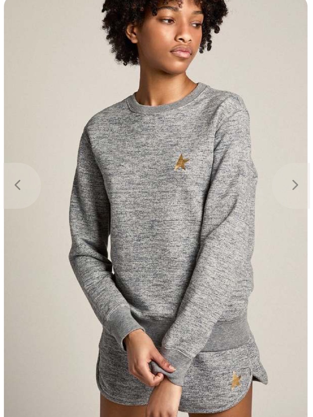 GOLDEN GOOSE ATHENA STAR SWEATSHIRT - GRAY MELANGE/GOLD
STAR Size Small - Picture 1 of 15